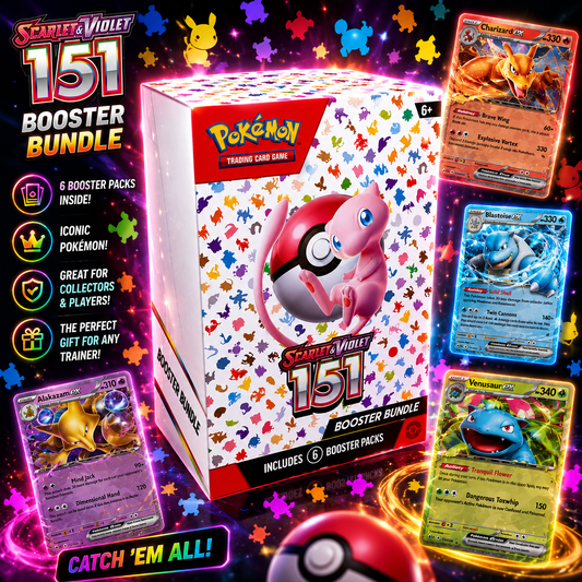 Pokémon TCG Scarlet & Violet 151 Booster Bundle – 6 Sealed Booster Packs