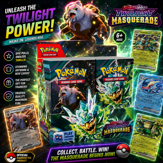 Pokémon Scarlet & Violet: Twilight Masquerade Booster Box – Sealed Trading Card Collection